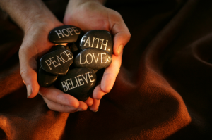 Hope, Faith, Peace, Love, Believe
